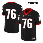 Youth Georgia Bulldogs NCAA #76 Michail Carter Nike Stitched Black Legend Authentic No Name College Football Jersey ZSD6054OD
